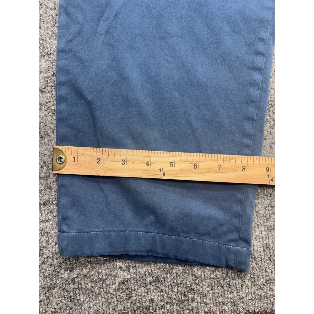 Peter Millar Mens Signature Sateen Classic Fit Pants Blue 40x32 Stretch Chinos - Picture 4 of 10